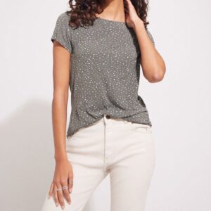Blusa estampada con puntos