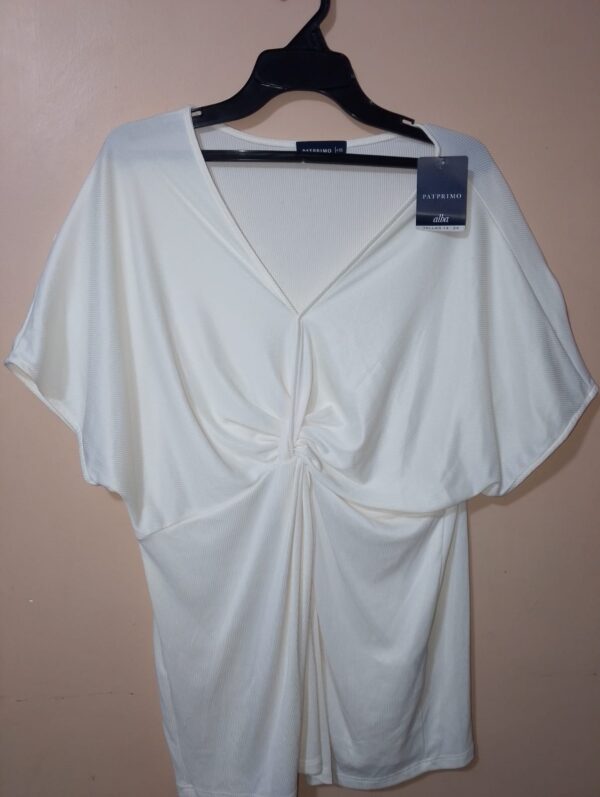 blusa para mujer manga corta con anudado