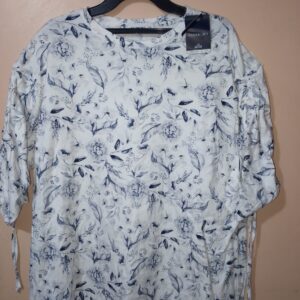 Blusa cuello redondo manga 3/4