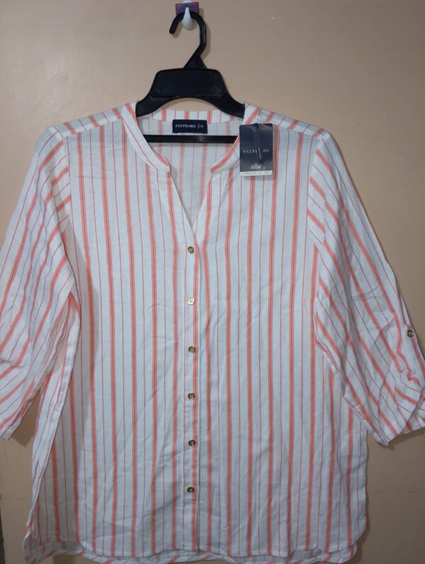Blusa a rayas manga 3/4