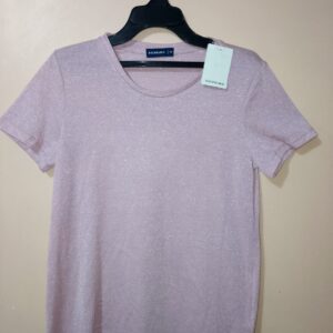 Camiseta manga corta metalizada