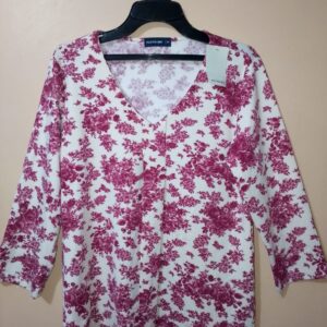 Camiseta estampado hojas