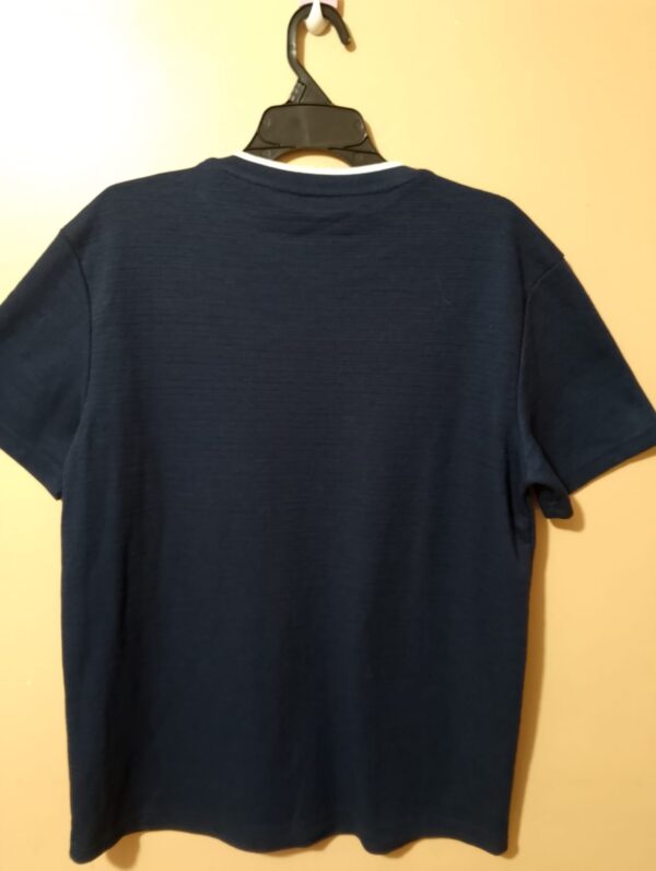 Camiseta para hombre manga corta unicolor cuello redondo