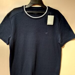 Camiseta para hombre manga corta unicolor cuello redondo