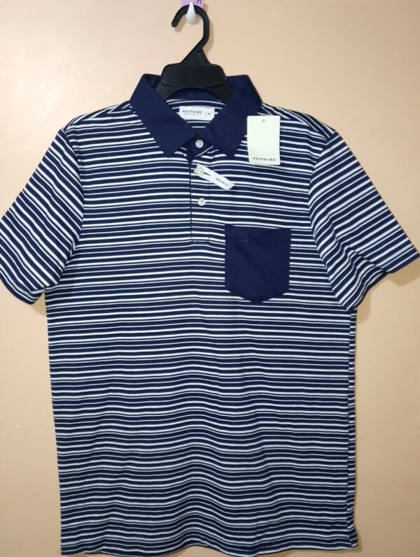 Polo cuello duro con franjas - FAYELI