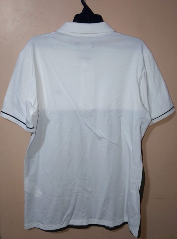 Polo para hombre, cuello tejido, manga corta, silueta regular, sin bolsillo, estructura con bloque de color