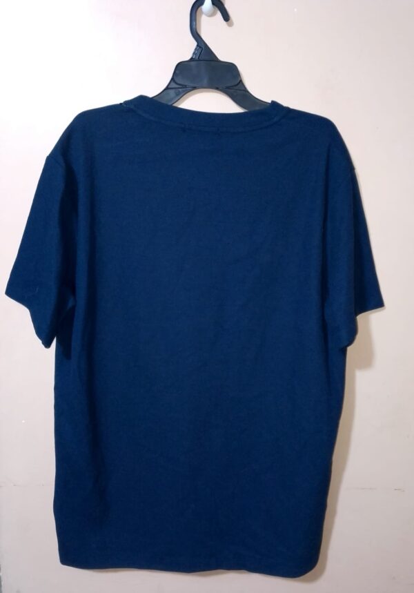 Camiseta para hombre, cuello redondo, manga corta, silueta regular, unicolor