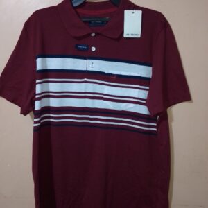 Polo para hombre, cuello tejido, manga corta, silueta regular, con bolsillo parche, estructura con bloques de colores en tonos que se combinan, diseño infaltable en tu closet, úsala con jeans o pantalones para un look casual