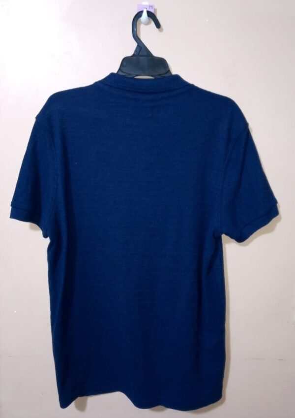 Polo para hombre, cuello tejido, manga corta, silueta slim, unicolor